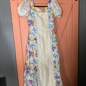 Vintage rare Lanzillotti for Bzzz-Bzzz from California dress from the 70s